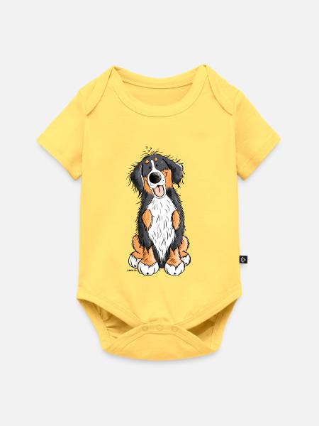 Berner Sennenhund mach Platz - Baby Premium Kurzarmbody - Pastellgelb