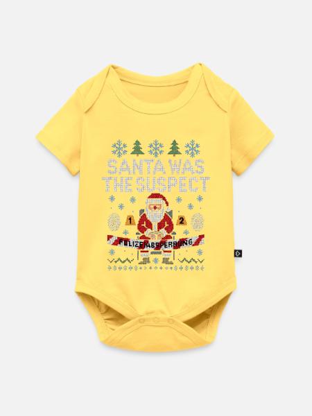 Santa War Der Verdächtige - Baby Premium Kurzarmbody - Pastellgelb