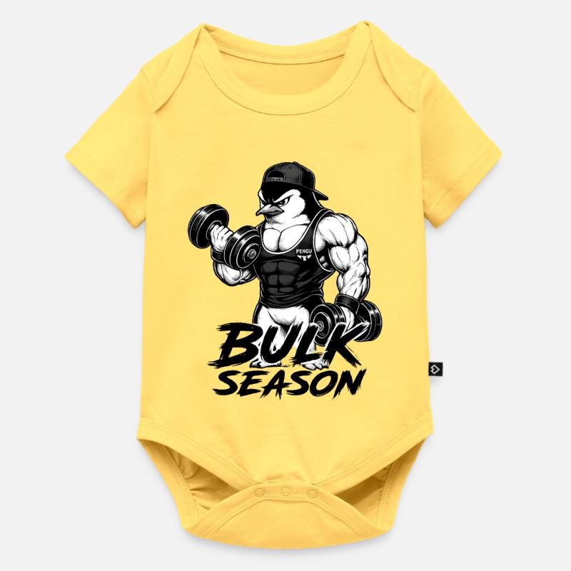 Gymnase de Pengu - Body à manches courtes Premium Bébé - jaune pastel