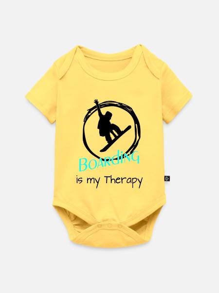  Boarding  - Baby Premium Kurzarmbody - Pastellgelb