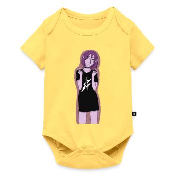 Blitz-Sigil Elf Tee - Baby Premium Kurzarmbody - Pastellgelb - Vorne