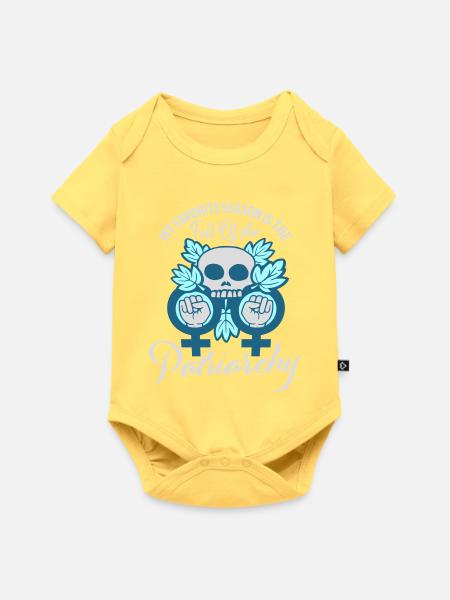 Ma saison préférée est La chute du patriarcat - Body à manches courtes Premium Bébé - jaune pastel