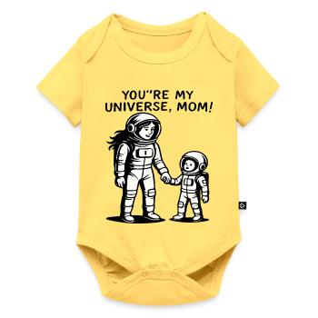 You're My Universe Mom - Baby Premium short-sleeve bodysuit - sky yellow - Front