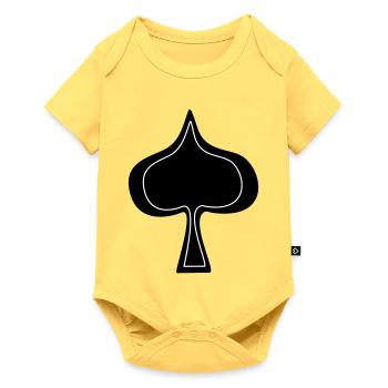 PIK - Baby Premium Kurzarmbody - Pastellgelb - Vorne