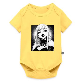 Gothic Diva Contour - Baby Premium short-sleeve bodysuit - sky yellow - Front