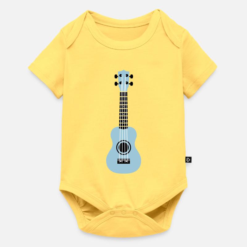 ukulélé - Body à manches courtes Premium Bébé - jaune pastel
