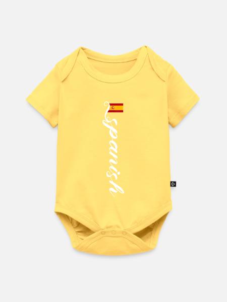 Spanien - Baby Premium Kurzarmbody - Pastellgelb