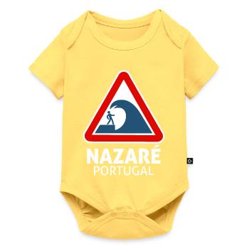 Nazare (dark) - Baby Premium short-sleeve bodysuit - sky yellow - Front
