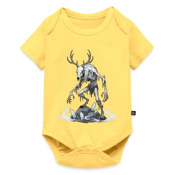 Wendigo Ijsgeest Hert Skelet - Baby Premium short-sleeve bodysuit - sky yellow - Front