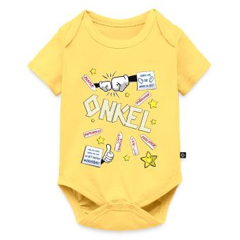 oncle - Body à manches courtes Premium Bébé - jaune pastel - Devant