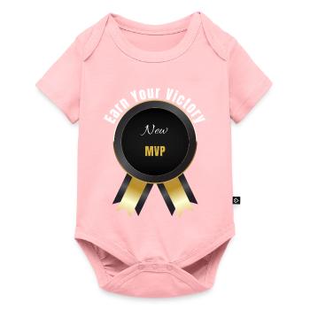 Verdiene deinen Sieg – Champion-Auszeichnung | Motivation Ba - Baby Premium Kurzarmbody - Rosa - Vorne