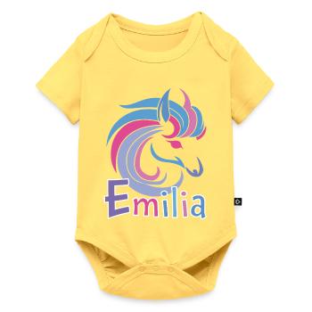 Emilia Pastel Horse Magic - Body à manches courtes Premium Bébé - jaune pastel - Devant