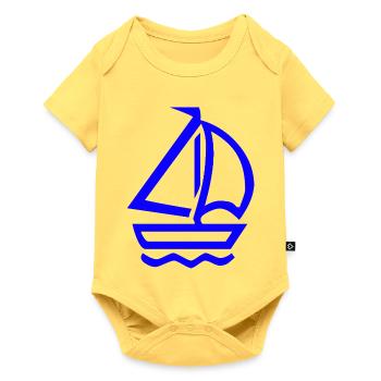 Sail - Baby Premium short-sleeve bodysuit - sky yellow - Front