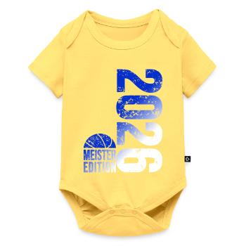 Basketball Master Shirt 2026, blue white - Baby Premium short-sleeve bodysuit - sky yellow - Front