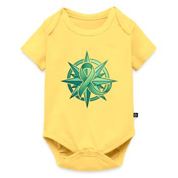 BTSC | Star - Baby Premium Kurzarmbody - Pastellgelb - Vorne
