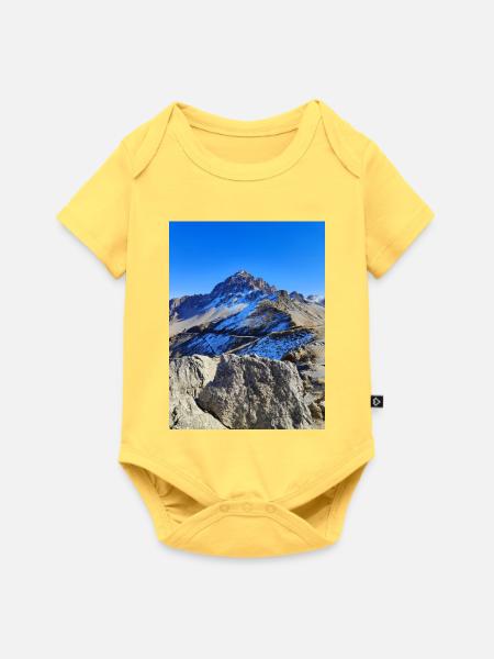 Galibier - Baby Premium Kurzarmbody - Pastellgelb