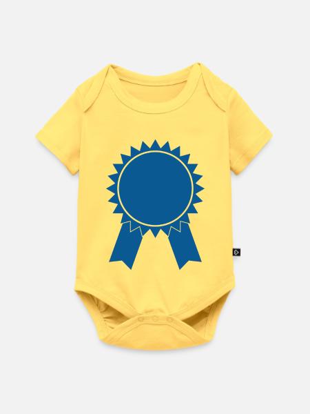 Blue Ribbon - Baby Premium Kurzarmbody - Pastellgelb