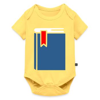 Book Icon Icon Blue - Baby Premium short-sleeve bodysuit - sky yellow - Front