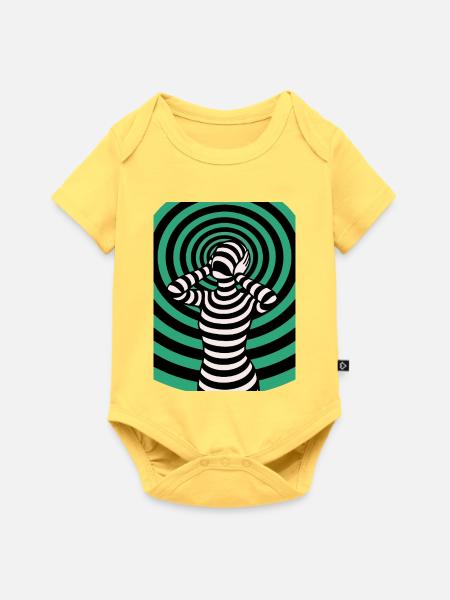Hypnos, Halluzination  - Baby Premium Kurzarmbody - Pastellgelb