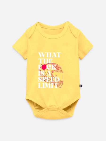 Auto - Baby Premium Kurzarmbody - Pastellgelb