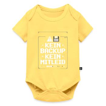 Kein Backup Kein Mitteid - Baby Premium Kurzarmbody - Pastellgelb - Vorne