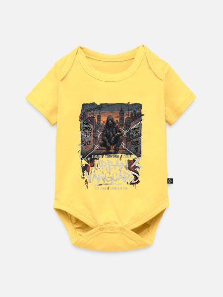Urban Vanguard Berlin Graffiti Stil - Baby Premium Kurzarmbody - Pastellgelb
