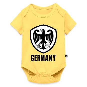 Armoiries de l’aigle fédéral Allemagne - Body à manches courtes Premium Bébé - jaune pastel - Devant