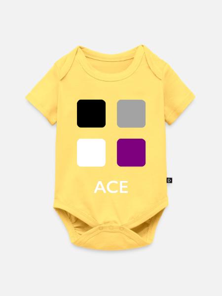 asexuelle Bäckerei - Baby Premium Kurzarmbody - Pastellgelb