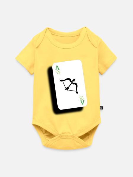 Ass von Aros - Baby Premium Kurzarmbody - Pastellgelb