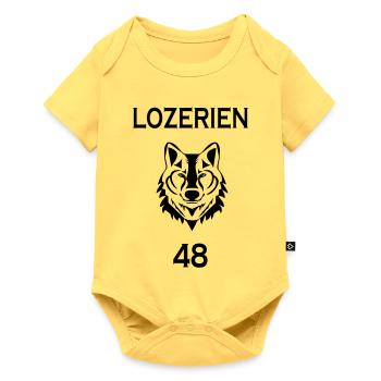 Lozerian - Baby Premium short-sleeve bodysuit - sky yellow - Front