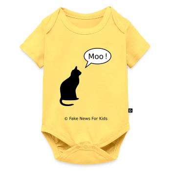Fake News For Kids - Baby Premium short-sleeve bodysuit - sky yellow - Front