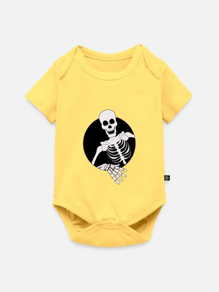 Hallo an alle - Baby Premium Kurzarmbody - Pastellgelb