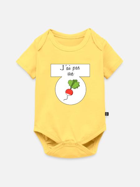 Ich habe keinen Rettich - Baby Premium Kurzarmbody - Pastellgelb
