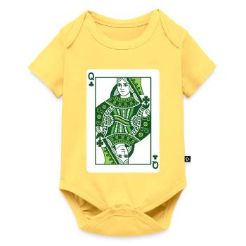 Queen Of Shamrock St Patrick’s Irish - Baby Premium short-sleeve bodysuit - sky yellow - Front