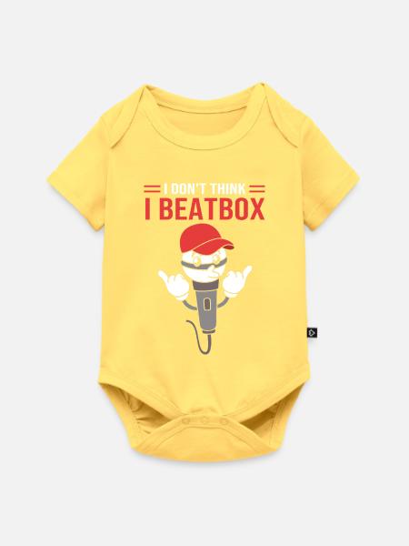 Beatbox - Baby Premium Kurzarmbody - Pastellgelb