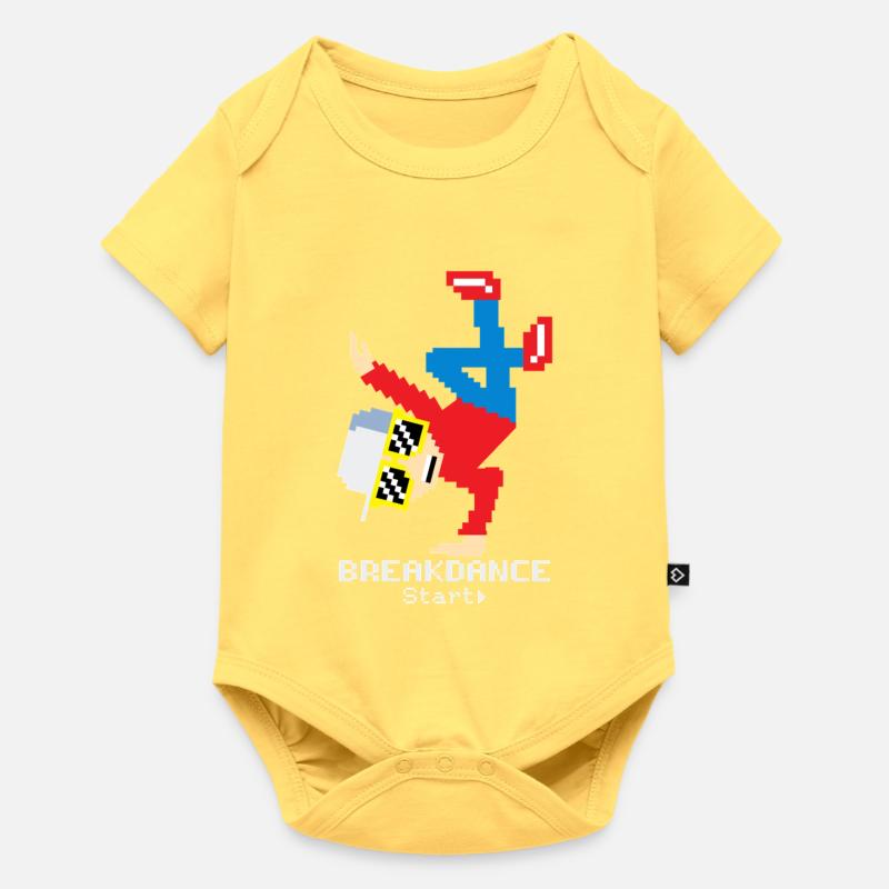 Breakdance B-Boy - Body à manches courtes Premium Bébé - jaune pastel