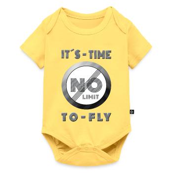 NO LIMIT kiting Gamer Sports extrêmes Piste de course - Body à manches courtes Premium Bébé - jaune pastel - Devant