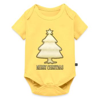 Fir tree - Baby Premium short-sleeve bodysuit - sky yellow - Front