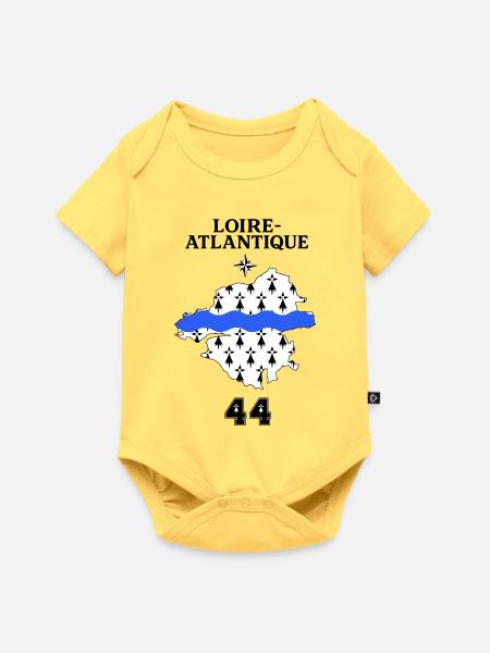 Loire Atlantique 44 - Baby Premium short-sleeve bodysuit - sky yellow