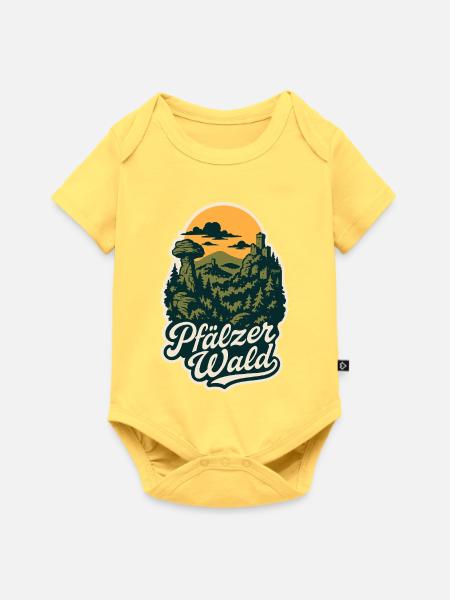 Pfälzer Wald – Mystische Kulturlandschaft - Baby Premium Kurzarmbody - Pastellgelb