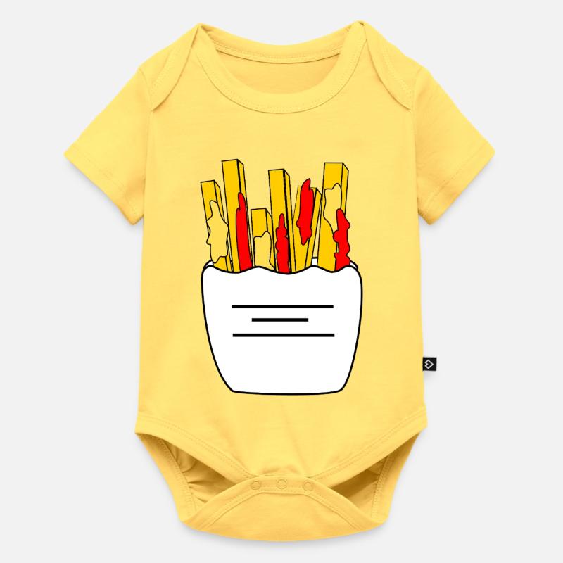 Pommes_Schranke - Body à manches courtes Premium Bébé - jaune pastel