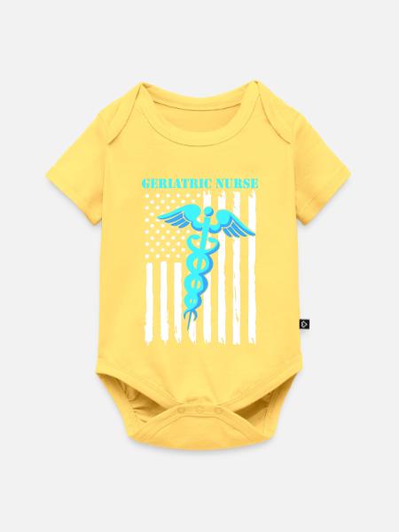 Altenheim Altenpflegerin Krankenpflegerin - Baby Premium Kurzarmbody - Pastellgelb