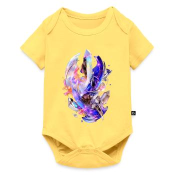 Opal crystal monolith - Baby Premium short-sleeve bodysuit - sky yellow - Front