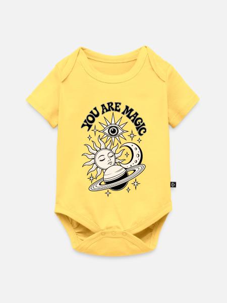 You Are Magic Celestial - Baby Premium Kurzarmbody - Pastellgelb