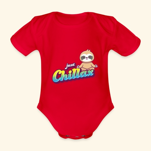Just Chillax Sloth - Baby Bio-Kurzarm-Body
