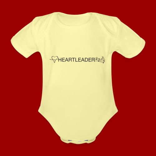 Heartleader Charity (schwarz/grau) - Baby Bio-Kurzarm-Body