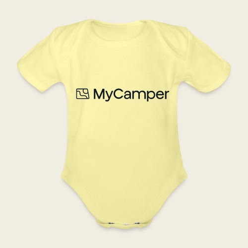 MyCamper Logo darkblue - Baby Bio-Kurzarm-Body