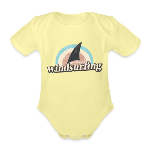 Windsurfing Retro 70s - Baby Bio-Kurzarm-Body