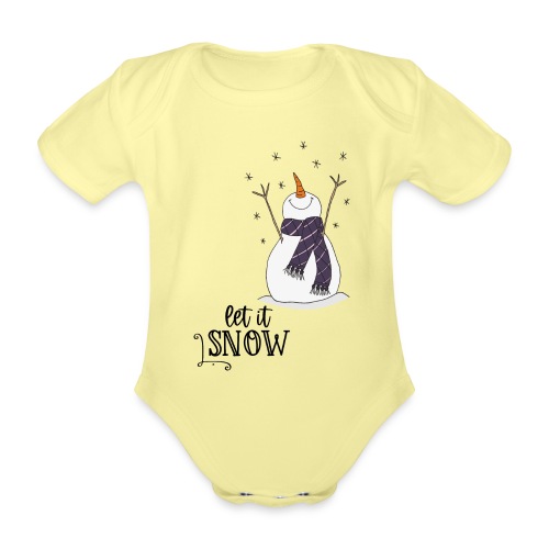 Let it Snow - Baby Bio-Kurzarm-Body