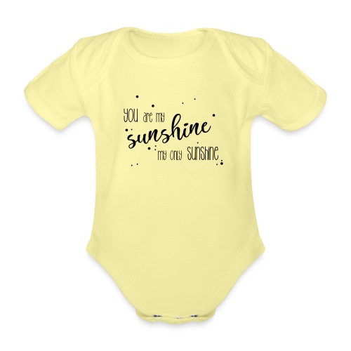 shirtsbydep sunshine - Baby bio-rompertje met korte mouwen